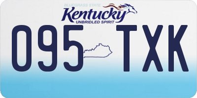 KY license plate 095TXK