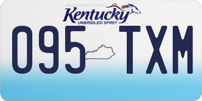 KY license plate 095TXM
