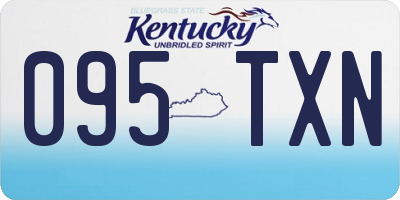 KY license plate 095TXN