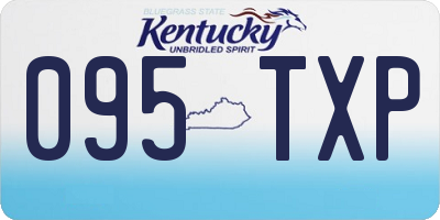 KY license plate 095TXP