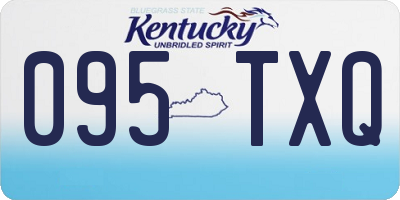 KY license plate 095TXQ