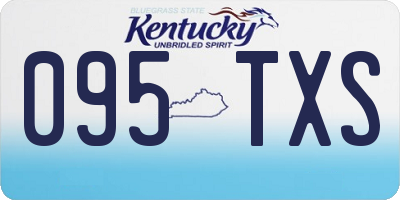 KY license plate 095TXS