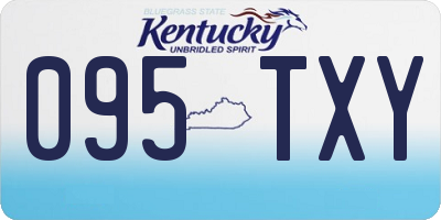 KY license plate 095TXY