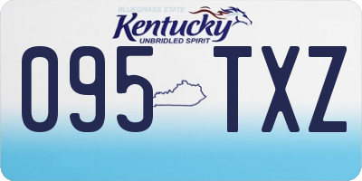 KY license plate 095TXZ