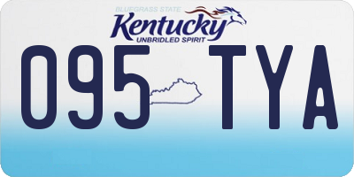 KY license plate 095TYA