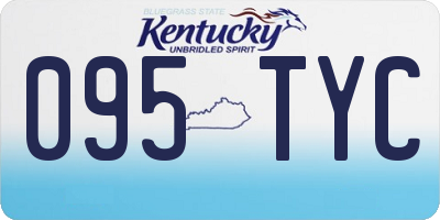 KY license plate 095TYC