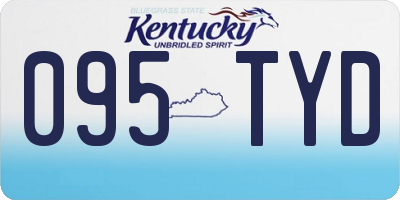 KY license plate 095TYD