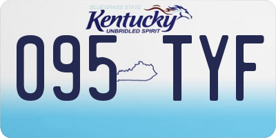 KY license plate 095TYF