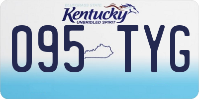 KY license plate 095TYG