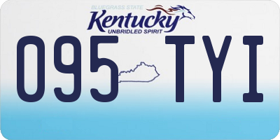 KY license plate 095TYI