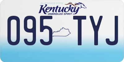 KY license plate 095TYJ