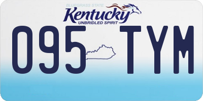 KY license plate 095TYM