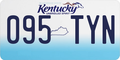 KY license plate 095TYN