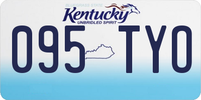 KY license plate 095TYO