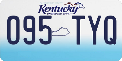 KY license plate 095TYQ