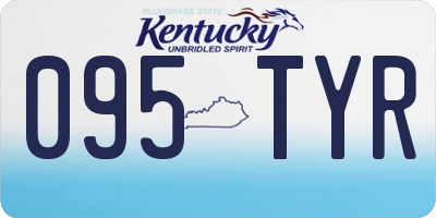 KY license plate 095TYR
