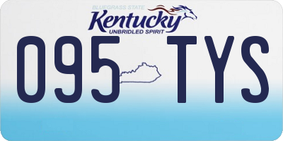 KY license plate 095TYS