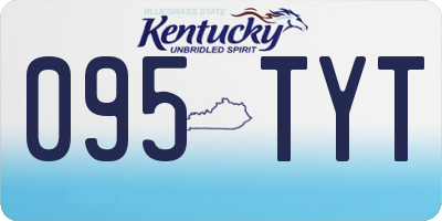 KY license plate 095TYT