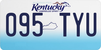 KY license plate 095TYU