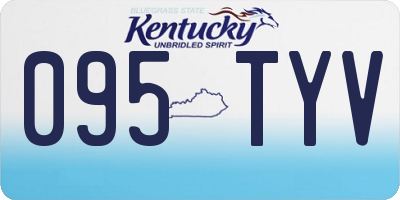 KY license plate 095TYV