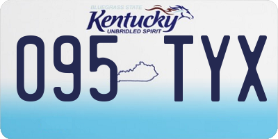KY license plate 095TYX