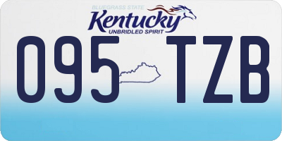 KY license plate 095TZB