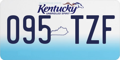 KY license plate 095TZF