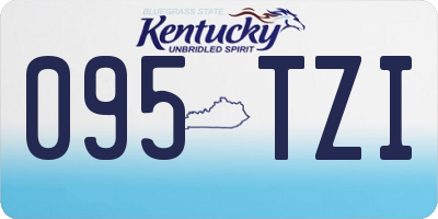 KY license plate 095TZI