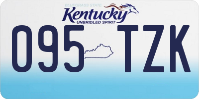 KY license plate 095TZK