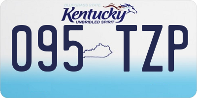 KY license plate 095TZP