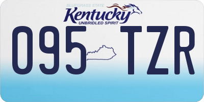 KY license plate 095TZR