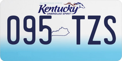 KY license plate 095TZS