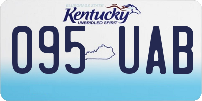 KY license plate 095UAB