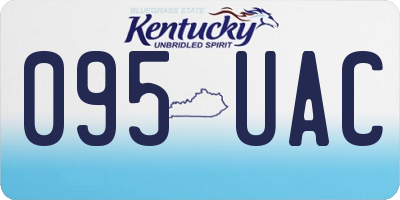 KY license plate 095UAC