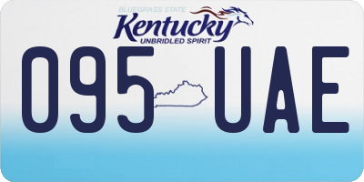 KY license plate 095UAE