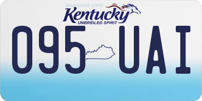 KY license plate 095UAI