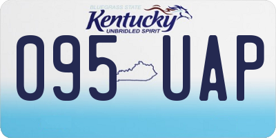 KY license plate 095UAP