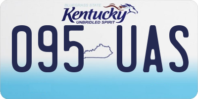 KY license plate 095UAS