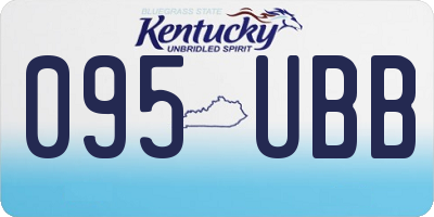 KY license plate 095UBB