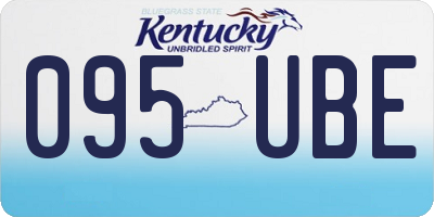 KY license plate 095UBE