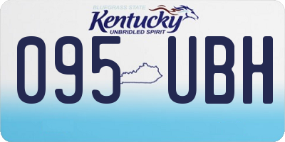 KY license plate 095UBH