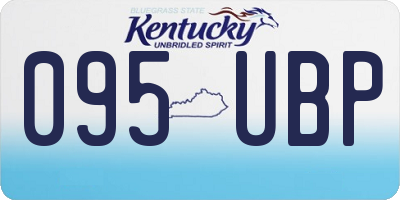 KY license plate 095UBP