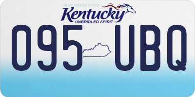 KY license plate 095UBQ