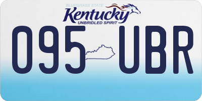 KY license plate 095UBR