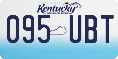 KY license plate 095UBT