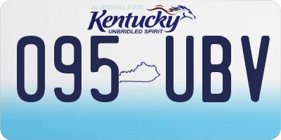 KY license plate 095UBV