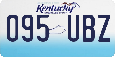 KY license plate 095UBZ