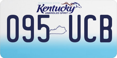 KY license plate 095UCB