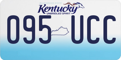 KY license plate 095UCC