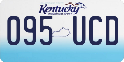 KY license plate 095UCD